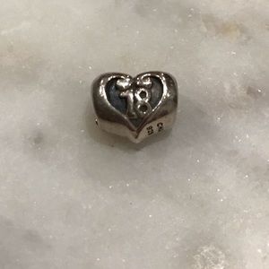 Chamilia 18th Birthday Heart Charm